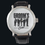 Groom's Crew Bachelor Party Groomsmen Gift Watch<br><div class="desc">Let your groomsmen show off their style with this unique Groom's Crew Gift Watch! Perfect for bachelor parties, stag party, wedding receptions, and beyond, this shirt will make sure your groomsmen stand out in a crowd. You can be sure that your groomsmen will have all the confidence and swagger they...</div>