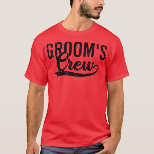 Grooms Crew Funny Husband Wedding Married Graphic T-Shirt