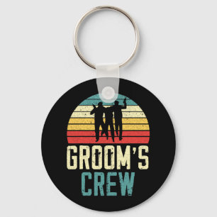 Grooms' Crew Groom Squad Stag Night Bachelor Party Key Ring