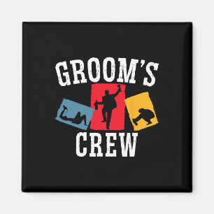Grooms' Crew Groom Squad Stag Night Bachelor Party Magnet