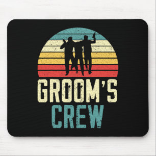 Grooms' Crew Groom Squad Stag Night Bachelor Party Mouse Mat