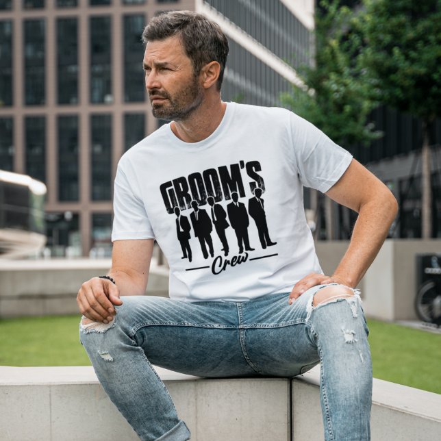 Groom's Crew Groomsmen Bachelor Party Gift T-Shirt (Creator Uploaded)