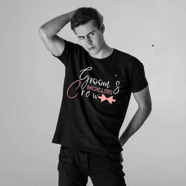 Groom's Crew Groomsmen Bachelor Party  T-Shirt (Creator Uploaded)