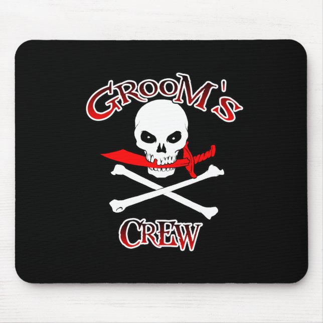 Groom's Crew Mouse Mat (Front)