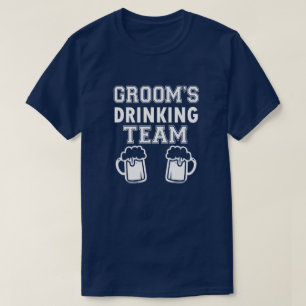 Groom's Drinking Team funny groomsmen shirt