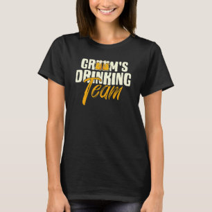 Groom's Drinking Team Stag Bachelor Party Wedding T-Shirt