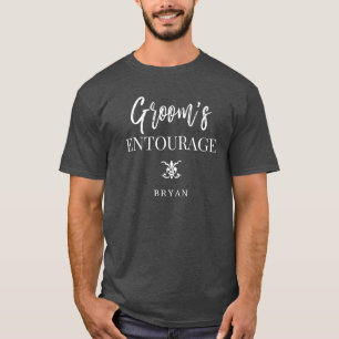 Groom's Entourage   Groomsmen Black T-Shirt
