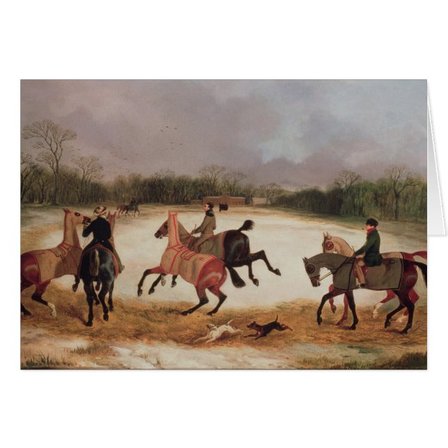 Grooms exercising racehorses (Front Horizontal)