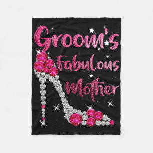 Groom's Fabulous Mother Happy Wedding Marry Marrie Fleece Blanket