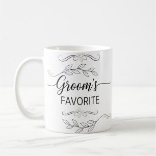 Groom's Favourite Elegant Wedding Script Mug