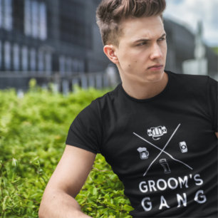 Groom's Gang Groomsmen Bachelor Party Weddings T-Shirt