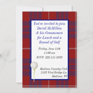 Groom's Golf Party Invitation