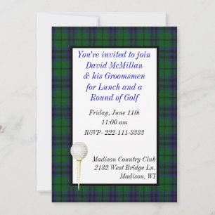 Groom's Golf Party Invitation