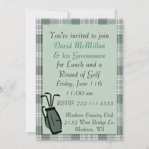 Groom's Golf Party Invitation
