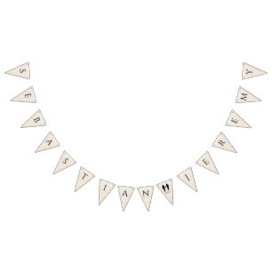 Grooms Happy Engagement Bunting