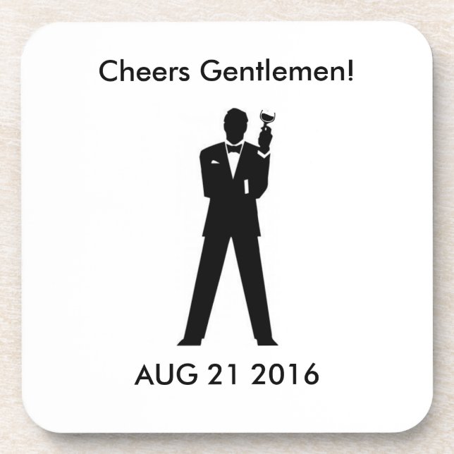 Groom's Memento Coaster (Front)