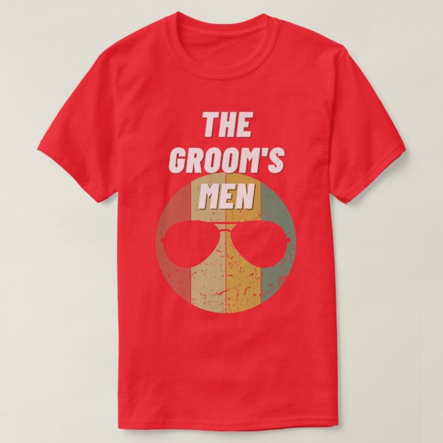 Grooms Men Wedding Party Best Man Bachelor Party G T-Shirt (Design Front)