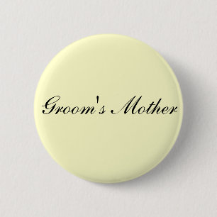 Groom's Mother Ivory Button