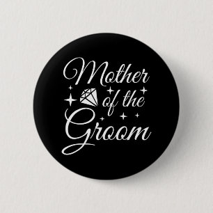 Grooms Mum Marriage Bridal Shower Mother Of The Gr 6 Cm Round Badge