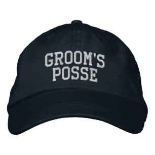 Groom's Posse Embroidered Ball Cap