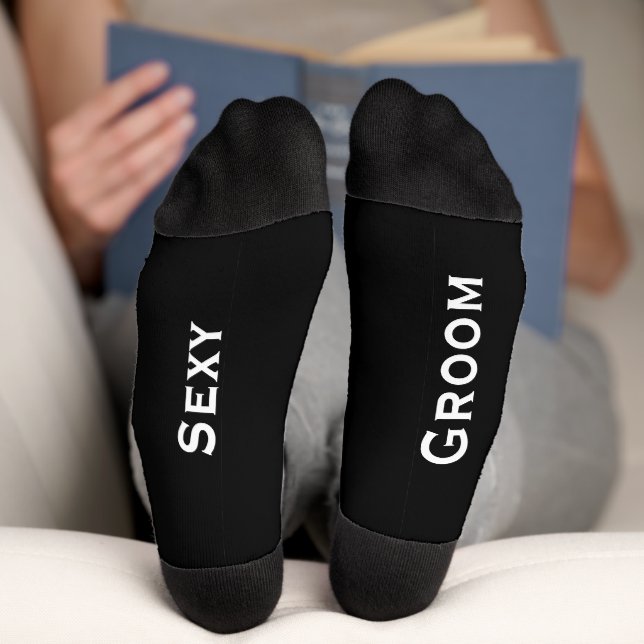 Groom's Secret Message for Bride on Bottom Socks (Bottom)