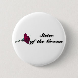 Grooms Sister Button
