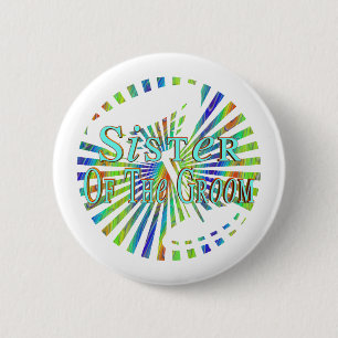 Grooms Sister Button