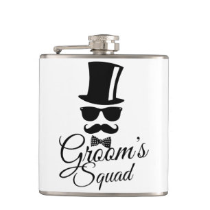 Groom's squad hip flask