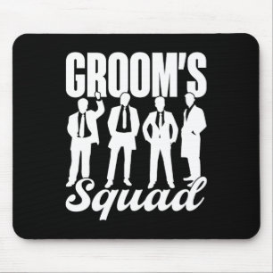 Groom's Squad Team Bride Groom Party Bachelor Mouse Mat