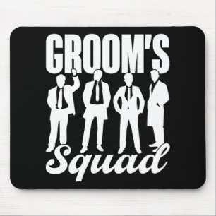 Groom's Squad Team Bride Groom Party Bachelor Mouse Mat