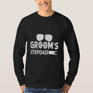 Groom's Stepdad Bachelor Party Stag Groom Wedding  T-Shirt