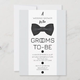 Grooms To-Be Wedding Shower Invitation