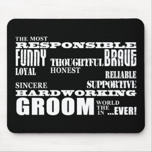 Grooms Weddings & Wedding Parties : Qualities Mouse Mat