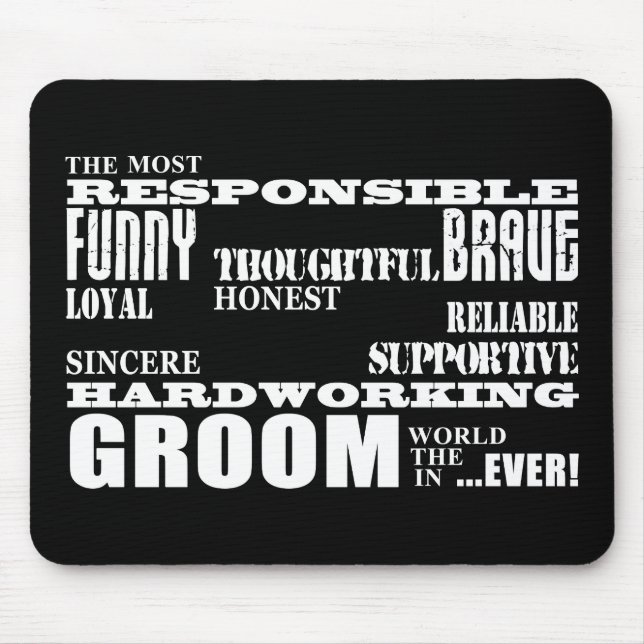 Grooms Weddings & Wedding Parties : Qualities Mouse Mat (Front)
