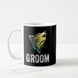 Grooms Wolf Bachelor Wedding Groomsmen Team Party  Coffee Mug