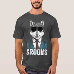 Grooms Wolfpack Bachelor Party Groomsmen Wedding T T-Shirt