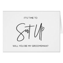 Groomsman Asking Card Will You Be My Groomsman
