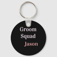 groomsman bachelor party add name modern black
