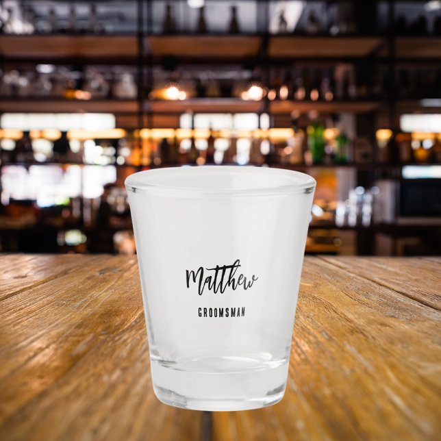 Groomsman bachelor party shot glass (Creator Uploaded)