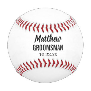 Groomsman Bachelor Party Wedding Favour Baseball