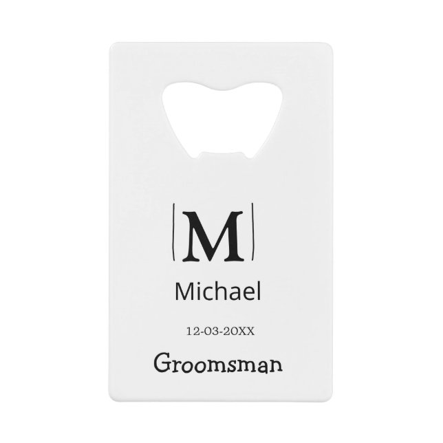 groomsman bachelorette party add name modern simpl (Front)