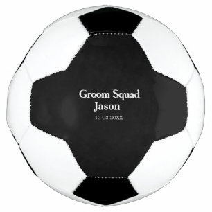 groomsman bachelorette party add name modern simpl football