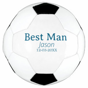groomsman bachelorette party add name modern simpl football
