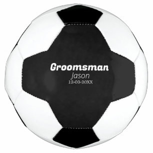 groomsman bachelorette party add name modern simpl football