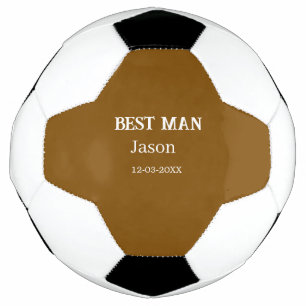 groomsman bachelorette party add name modern simpl football