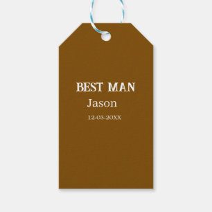 groomsman bachelorette party add name modern simpl gift tags