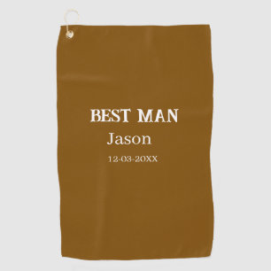 groomsman bachelorette party add name modern simpl golf towel