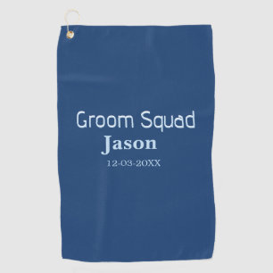 groomsman bachelorette party add name modern simpl golf towel