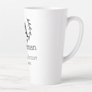 groomsman bachelorette party add name modern simpl latte mug