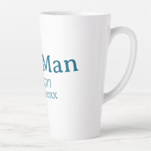 groomsman bachelorette party add name modern simpl latte mug